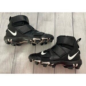 Black Nike Force Boy Football Cleats Shoes, Size Youth 6